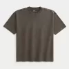 Tricou boxy, din bumbac spalat, cu greutate mare Tricou boxy, din bumbac spalat, cu greutate mare