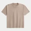 Tricou boxy, din bumbac spalat, cu greutate mare