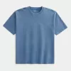 Tricou boxy, din bumbac spalat, cu greutate mare Tricou boxy, din bumbac spalat, cu greutate mare