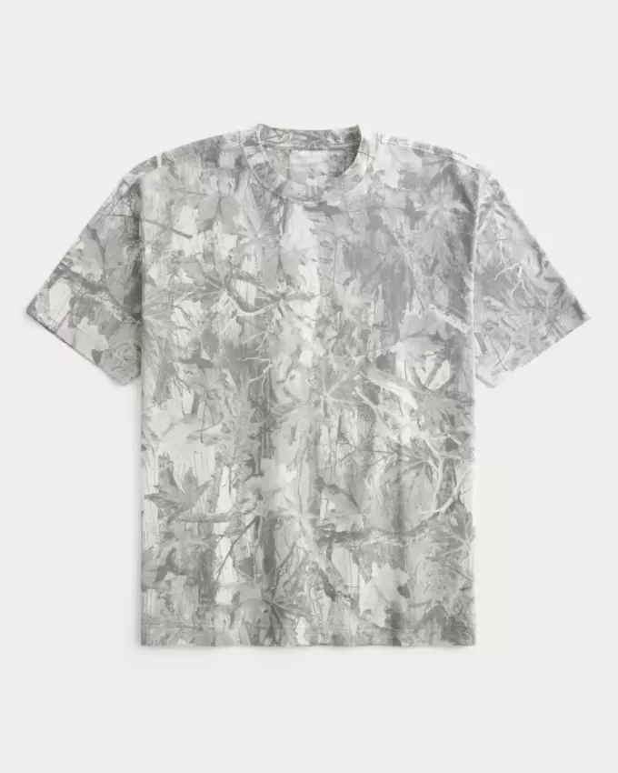 Tricou Boxy Heavyweight Camo Crew Tricou Boxy Heavyweight Camo Crew