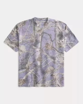 Tricou Boxy Heavyweight Camo Crew