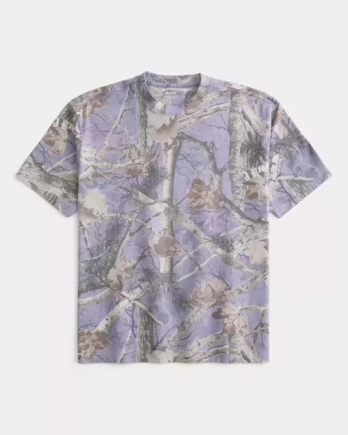 Tricou Boxy Heavyweight Camo Crew Tricou Boxy Heavyweight Camo Crew