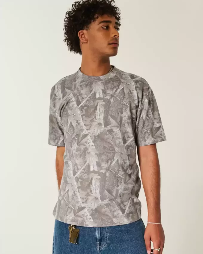 Tricou Boxy Heavyweight Camo Crew Tricou Boxy Heavyweight Camo Crew