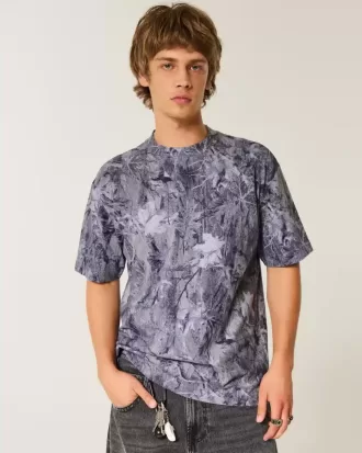Tricou Boxy Heavyweight Camo Crew