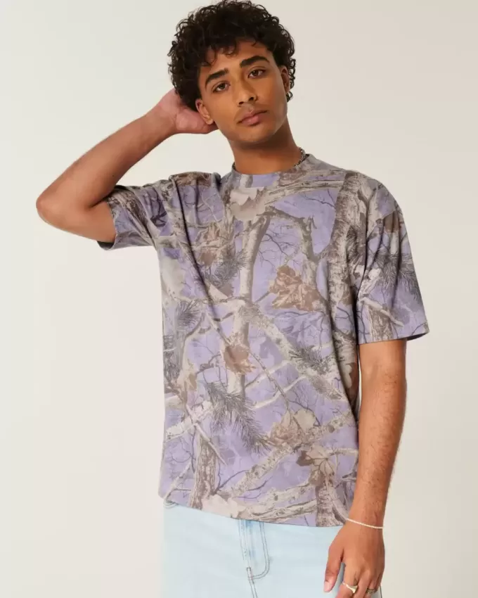 Tricou Boxy Heavyweight Camo Crew Tricou Boxy Heavyweight Camo Crew