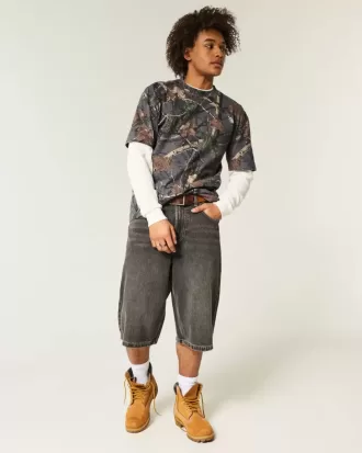 Tricou Boxy Heavyweight Camo Crew