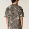 Tricou Boxy Heavyweight Camo Crew Tricou Boxy Heavyweight Camo Crew