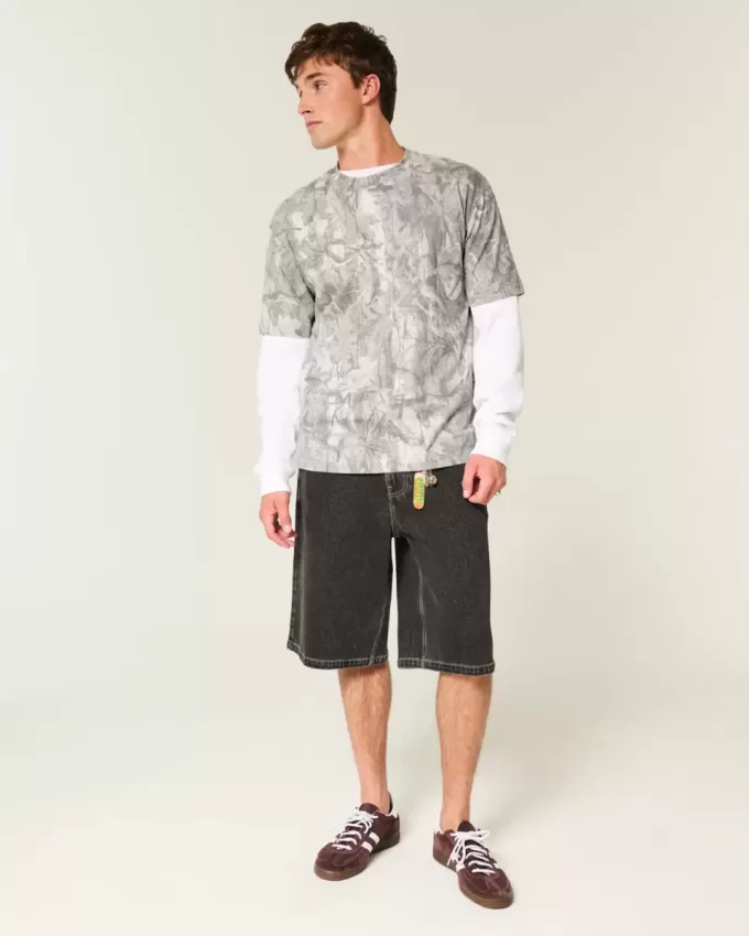 Tricou Boxy Heavyweight Camo Crew Tricou Boxy Heavyweight Camo Crew
