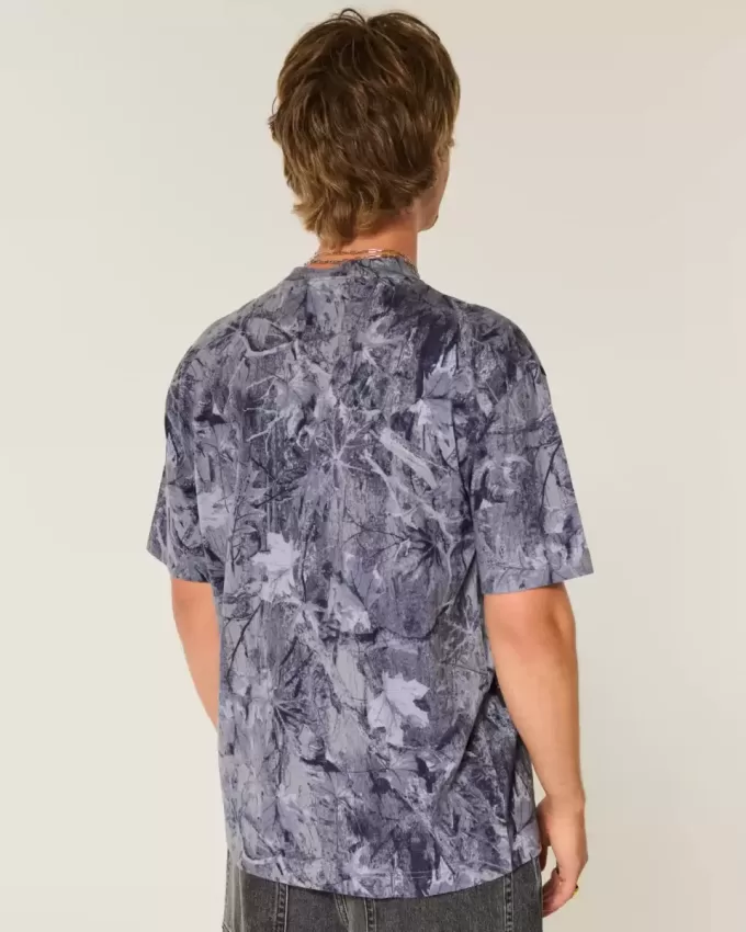 Tricou Boxy Heavyweight Camo Crew