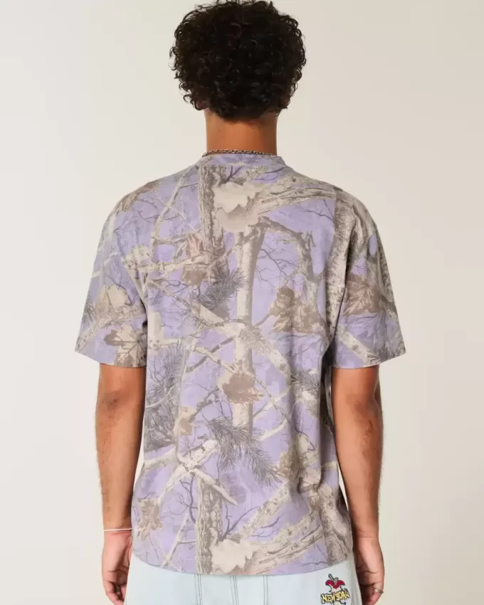 Tricou Boxy Heavyweight Camo Crew Tricou Boxy Heavyweight Camo Crew