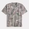 Tricou Boxy Heavyweight Camo Crew