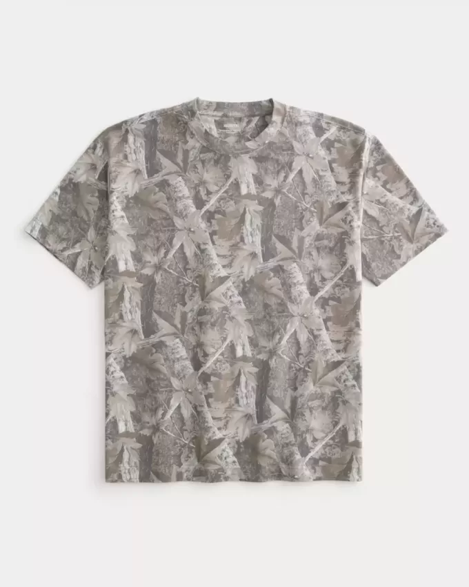 Tricou Boxy Heavyweight Camo Crew Tricou Boxy Heavyweight Camo Crew
