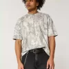 Tricou Boxy Heavyweight Crop Camo Crew Tricou Boxy Heavyweight Crop Camo Crew
