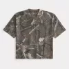 Tricou Boxy Heavyweight Crop Camo Crew Tricou Boxy Heavyweight Crop Camo Crew