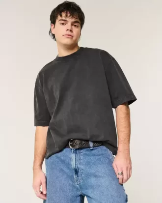 Tricou Boxy Heavyweight Crop Crew
