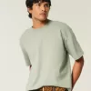 Tricou Boxy Heavyweight Crop Crew Tricou Boxy Heavyweight Crop Crew