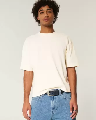 Tricou Boxy Heavyweight Crop Crew