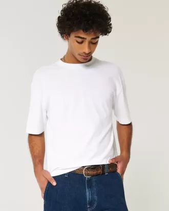 Tricou Boxy Heavyweight Crop Crew