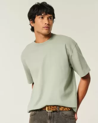 Tricou Boxy Heavyweight Crop Crew