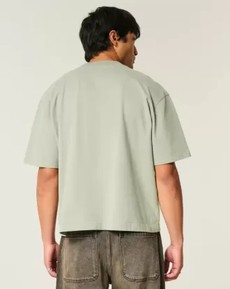 Tricou Boxy Heavyweight Crop Crew