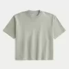 Tricou Boxy Heavyweight Crop Crew Tricou Boxy Heavyweight Crop Crew