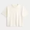 Tricou Boxy Heavyweight Crop Crew Tricou Boxy Heavyweight Crop Crew