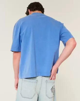 Tricou Boxy Heavyweight Crop Washed Crew