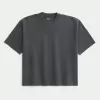 Tricou Boxy Heavyweight Crop Washed Crew