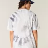 Tricou boxy Heavyweight din bumbac Tie-Dye