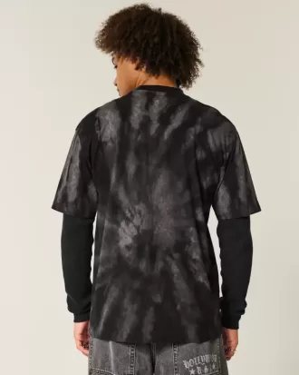 Tricou boxy Heavyweight din bumbac Tie-Dye