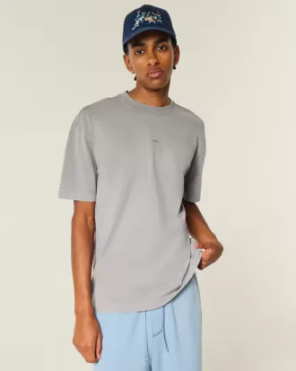 Tricou Boxy Heavyweight Logo Crew