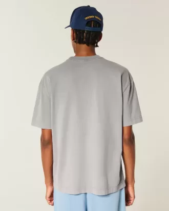 Tricou Boxy Heavyweight Logo Crew