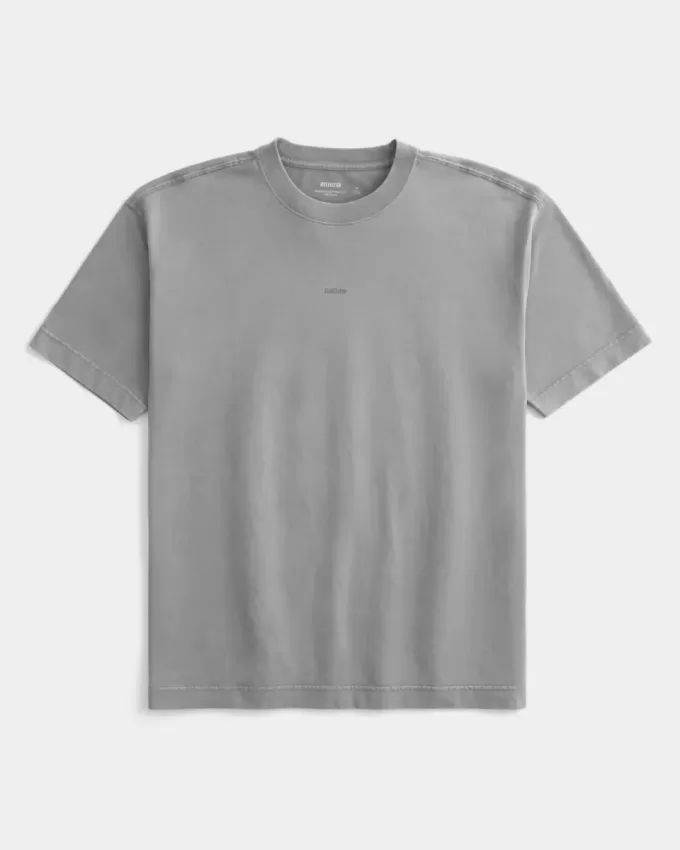 Tricou Boxy Heavyweight Logo Crew