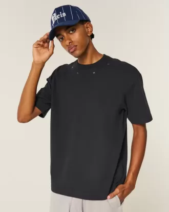Tricou Boxy Heavyweight Star Embodded Crew