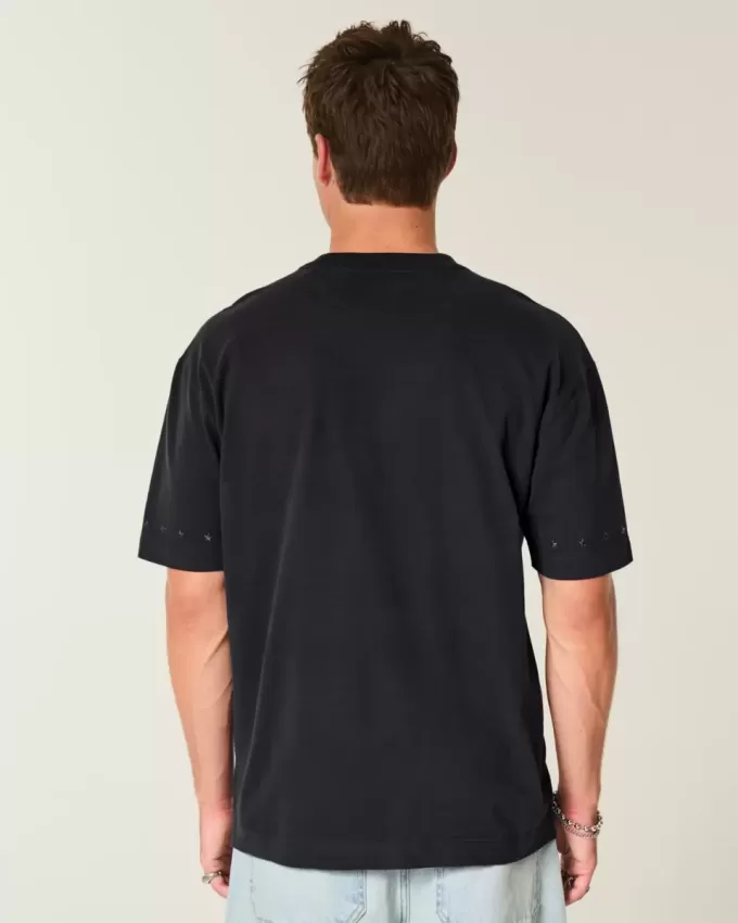 Tricou Boxy Heavyweight Star Embodded Crew Tricou Boxy Heavyweight Star Embodded Crew