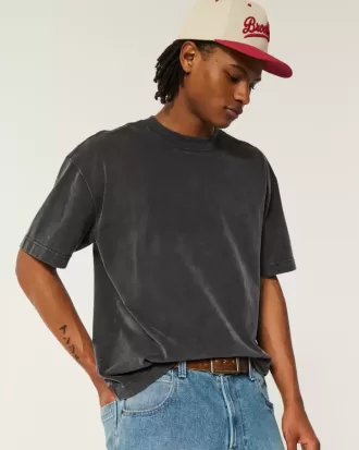 Tricou Boxy Heavyweight Washed Crew