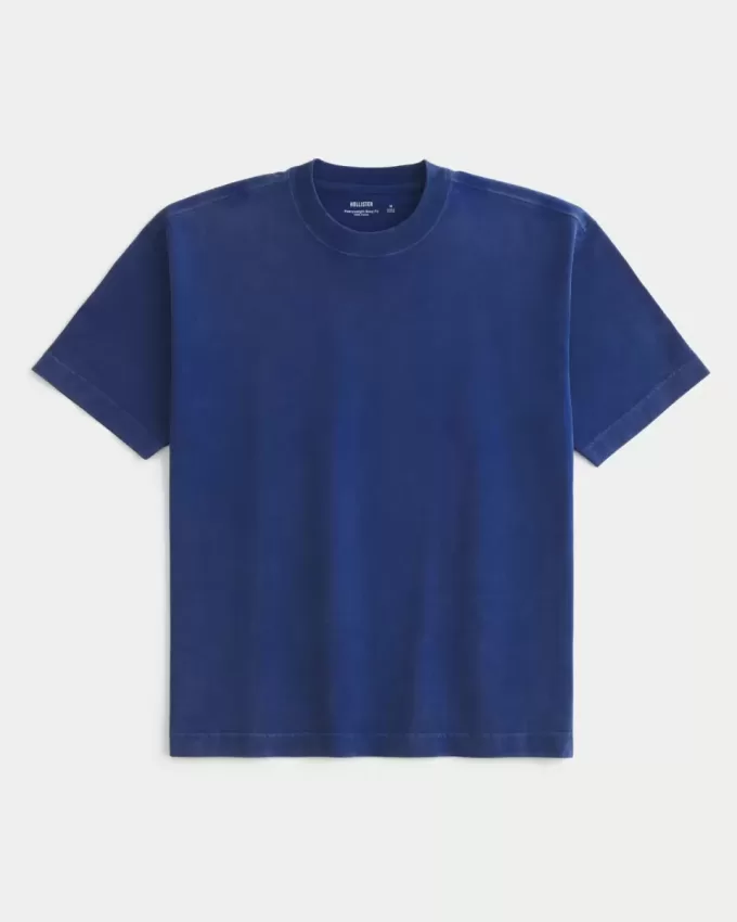 Tricou Boxy Heavyweight Washed Crew Tricou Boxy Heavyweight Washed Crew