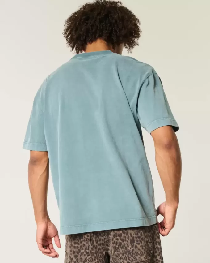 Tricou Boxy Heavyweight Washed Crew