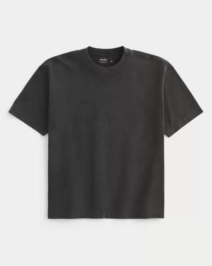 Tricou Boxy Heavyweight Washed Crew Tricou Boxy Heavyweight Washed Crew