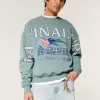 Tricou boxy LA Finals Tennis Graphic Crew