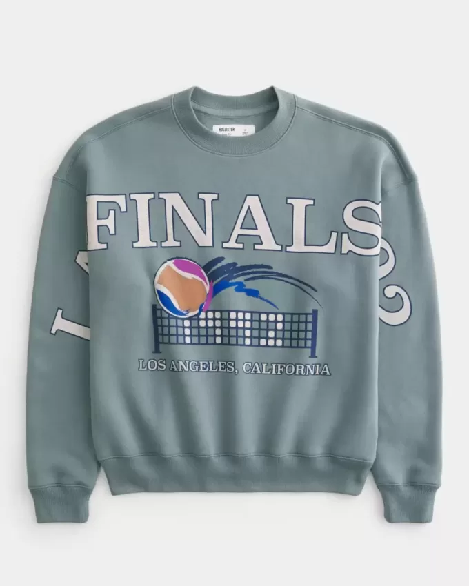 Tricou boxy LA Finals Tennis Graphic Crew