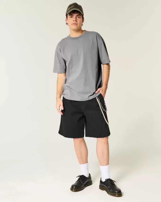 Tricou Boxy Washed Heavyweight Crew