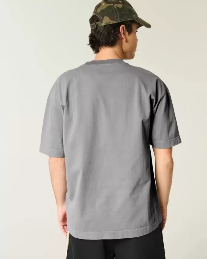 Tricou Boxy Washed Heavyweight Crew