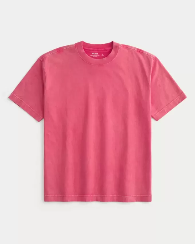 Tricou Boxy Washed Heavyweight Crew