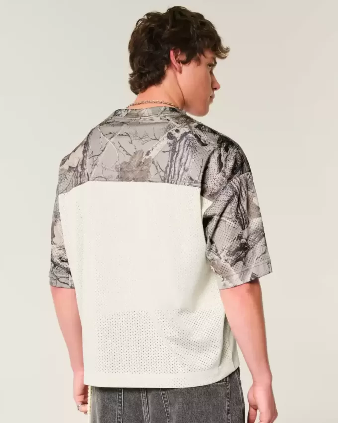 Tricou Camo Boxy Crop