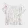 Tricou Camo cu cravată ușor de pe umăr Tricou Camo cu cravată ușor de pe umăr