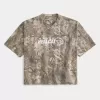 Tricou cu camuflare Dodge, cu greutate mare, largi Tricou cu camuflare Dodge, cu greutate mare, largi