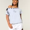 Tricou cu cravată ușor de pe umăr Tricou cu cravată ușor de pe umăr