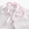 Tricou cu cravată ușor de pe umăr Tricou cu cravată ușor de pe umăr