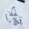Tricou cu cravată ușor de pe umăr Tricou cu cravată ușor de pe umăr